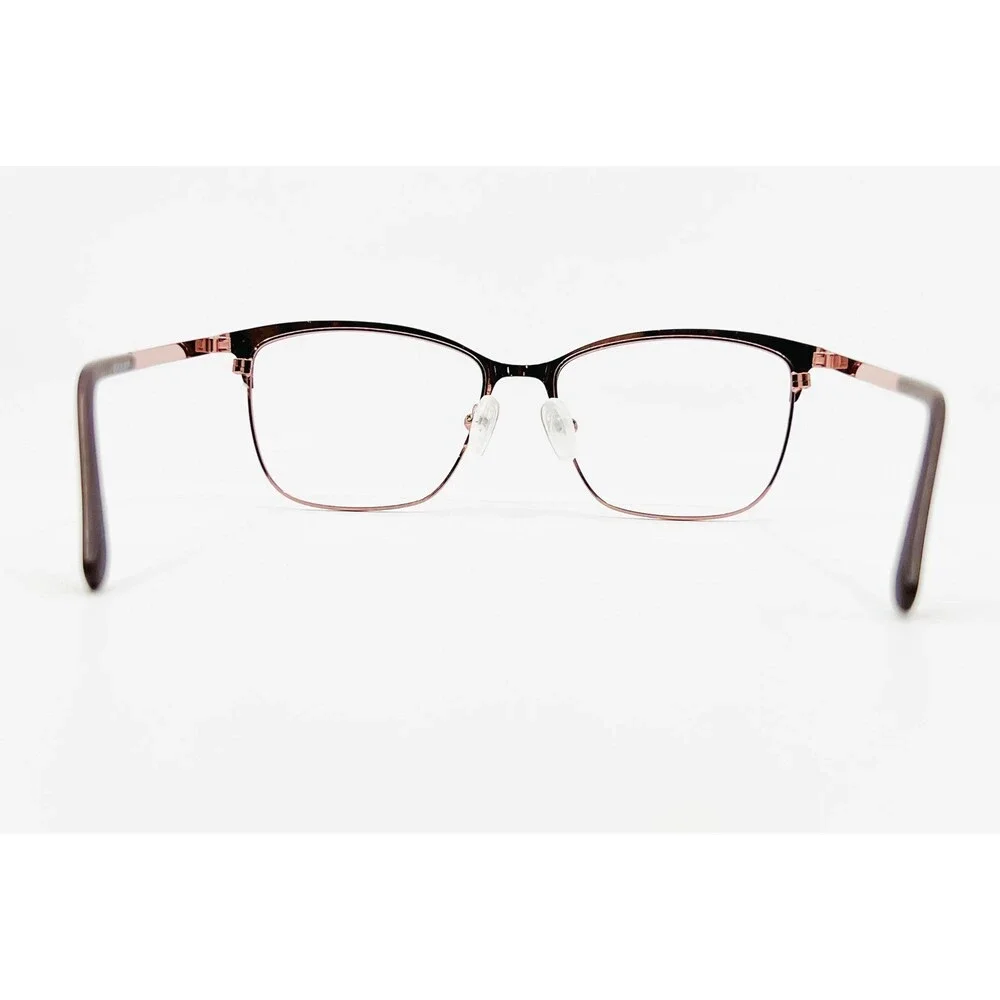 Zenni Optical Eyeglasses Frames Women Rose Gold Cat Eye 3216819 Medium